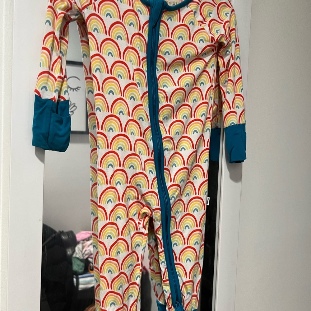 Little Sleepies Primary Rainbows Zippy 3-6 Months